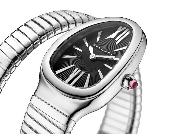 Bvlgari Serpenti Silver black sertie