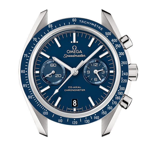 Ω OMEGA SPEEDMASTER CO-AXIAL-ARGENT/BLEU