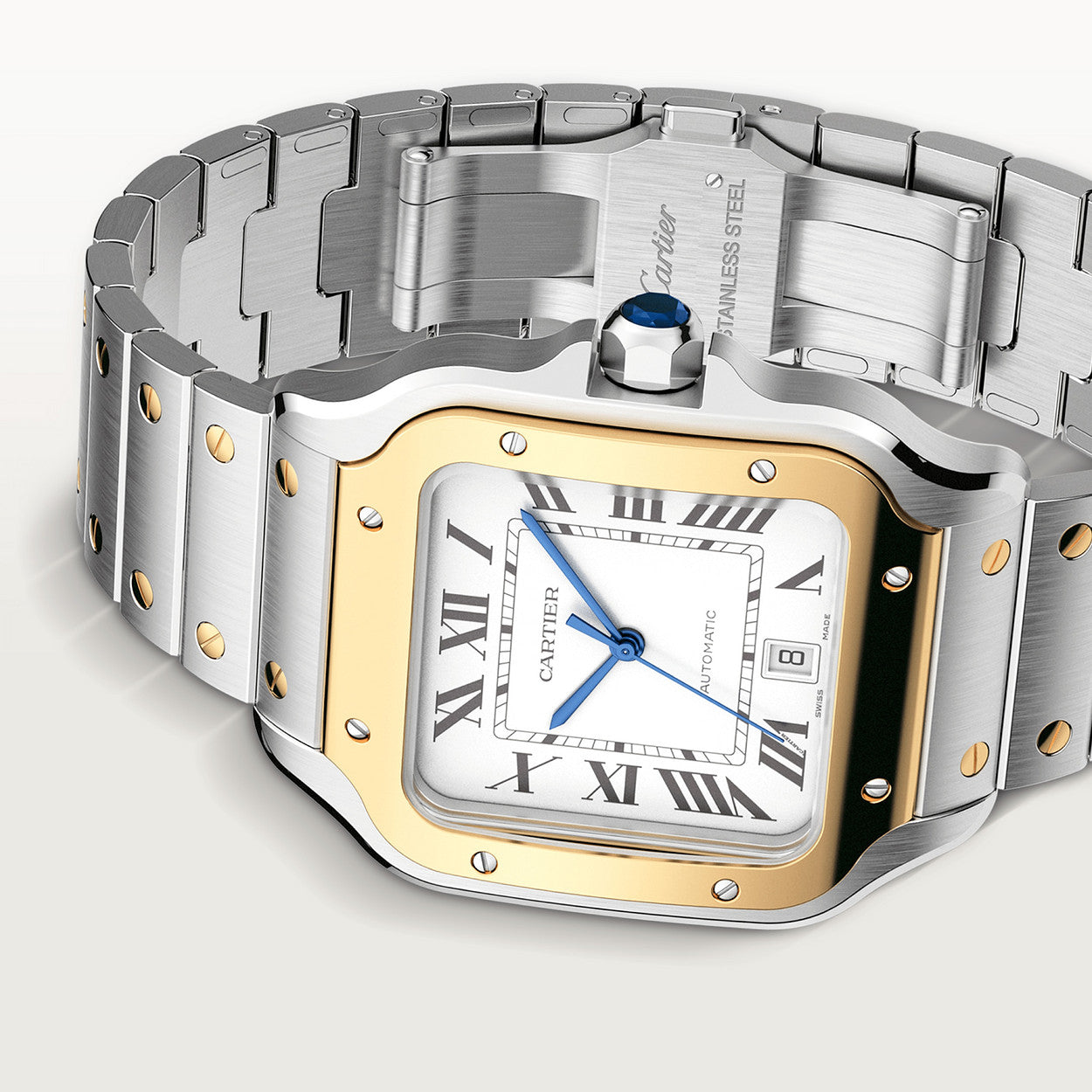 Cartier SANTOS-JAUNE/GRIS 40mm