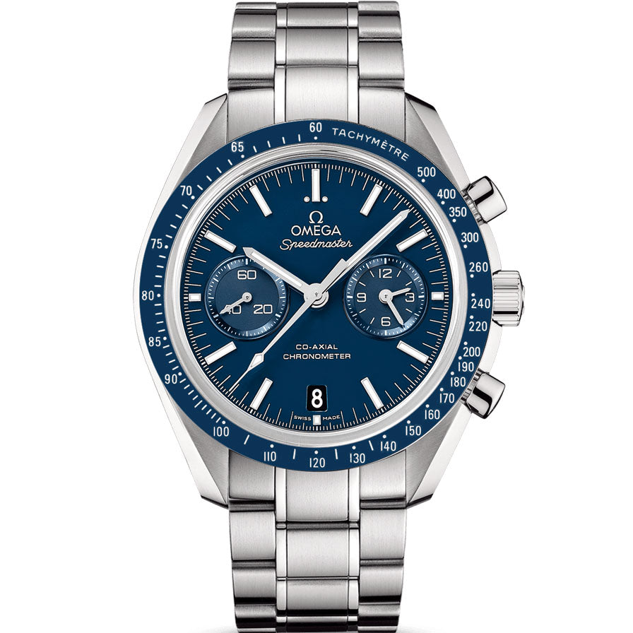 Ω OMEGA SPEEDMASTER CO-AXIAL-ARGENT/BLEU
