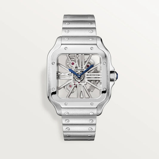 Cartier SANTOS-SKELETON GRIS/BLANC 40mm