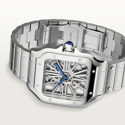 Cartier SANTOS-SKELETON GRIS/BLANC 40mm